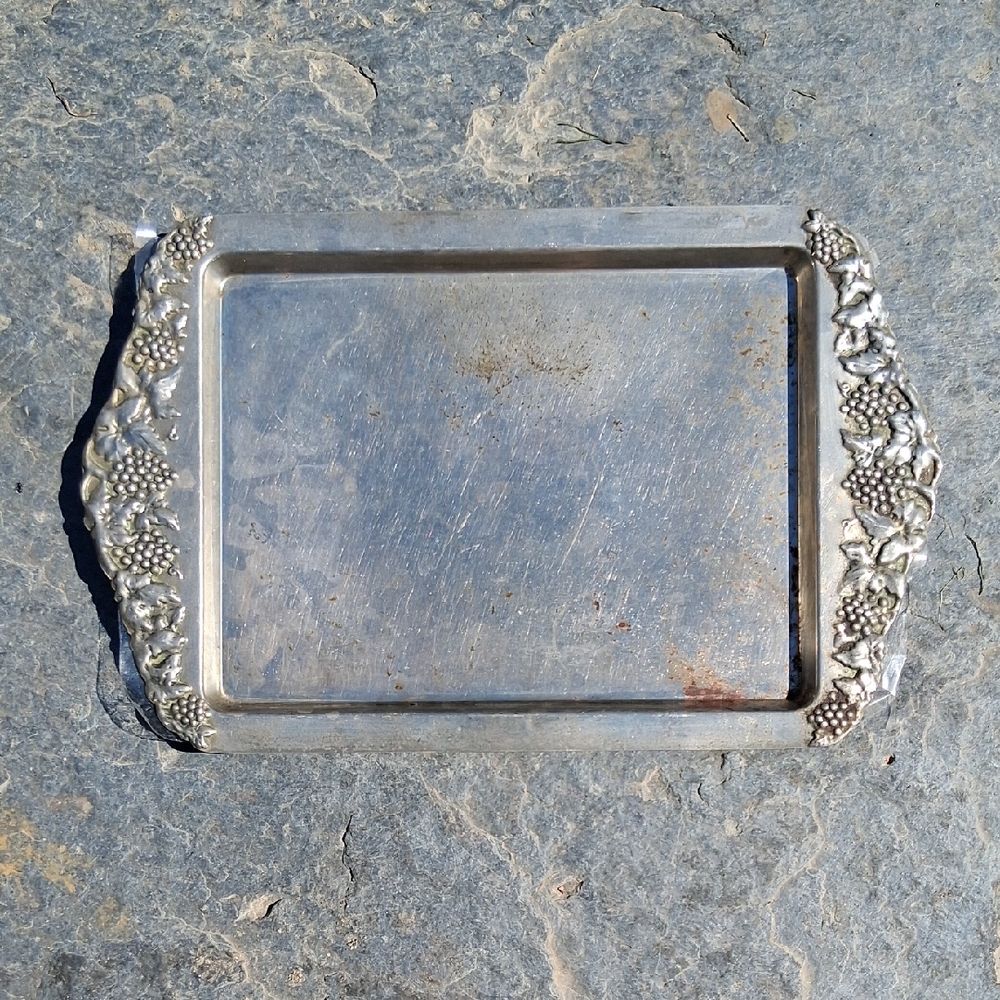 Elegant Silver Serveware Tray